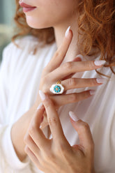 Pearl & Turquoise Ring